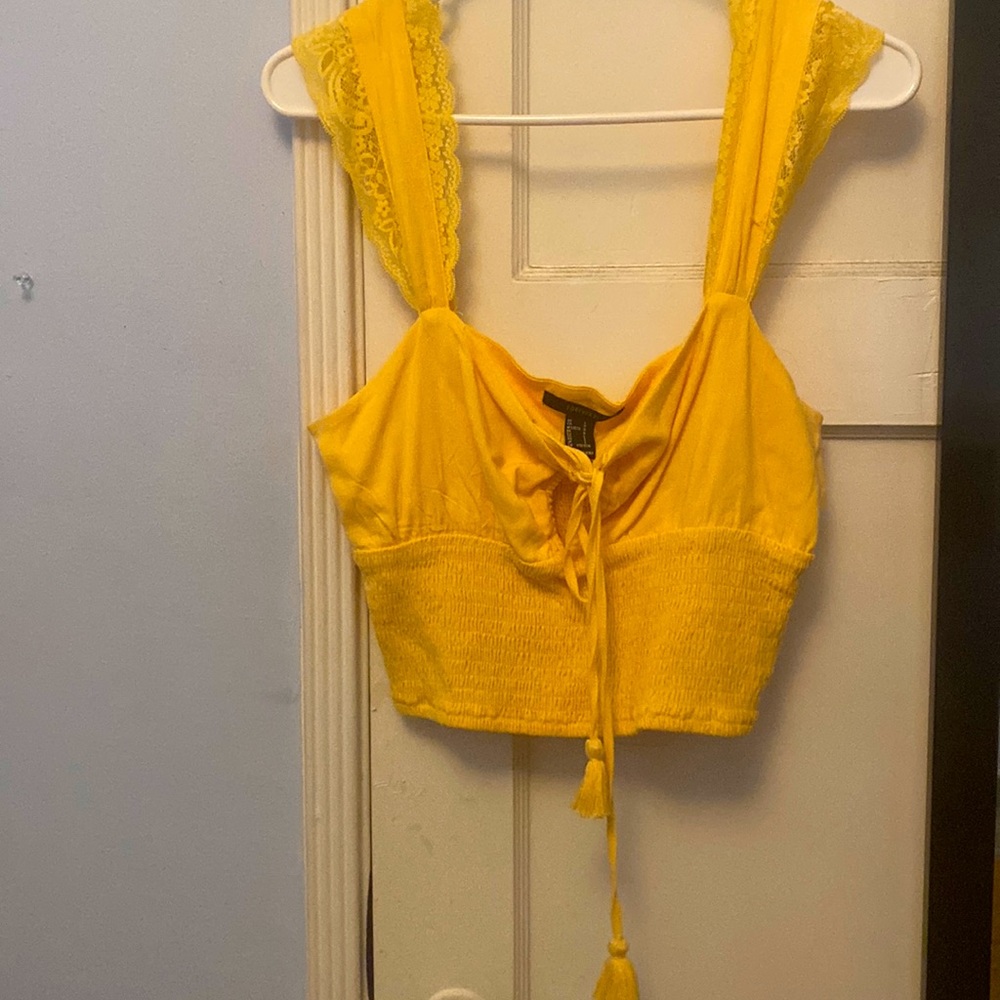 Yellow Tank Top Summer Ready! Forever 21